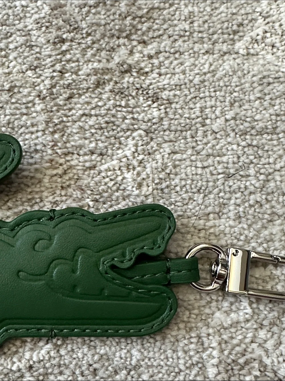 Lacoste Green Crocodile Key Ring. NWT’s.
